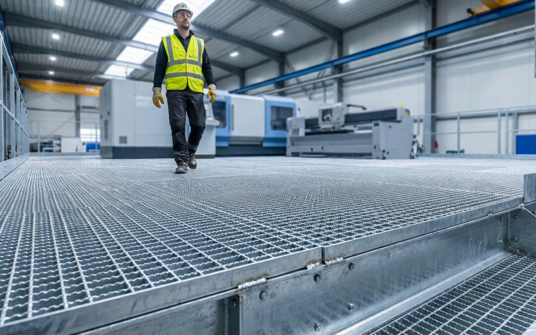 Plancher métallique sur mesure : la solution idéale pour les plateformes industrielles sécurisées